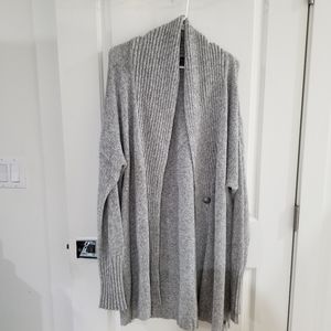 Eddie Bauer (Sleepwear) Gray Knitted Cardigan - Tall XL/2XL
